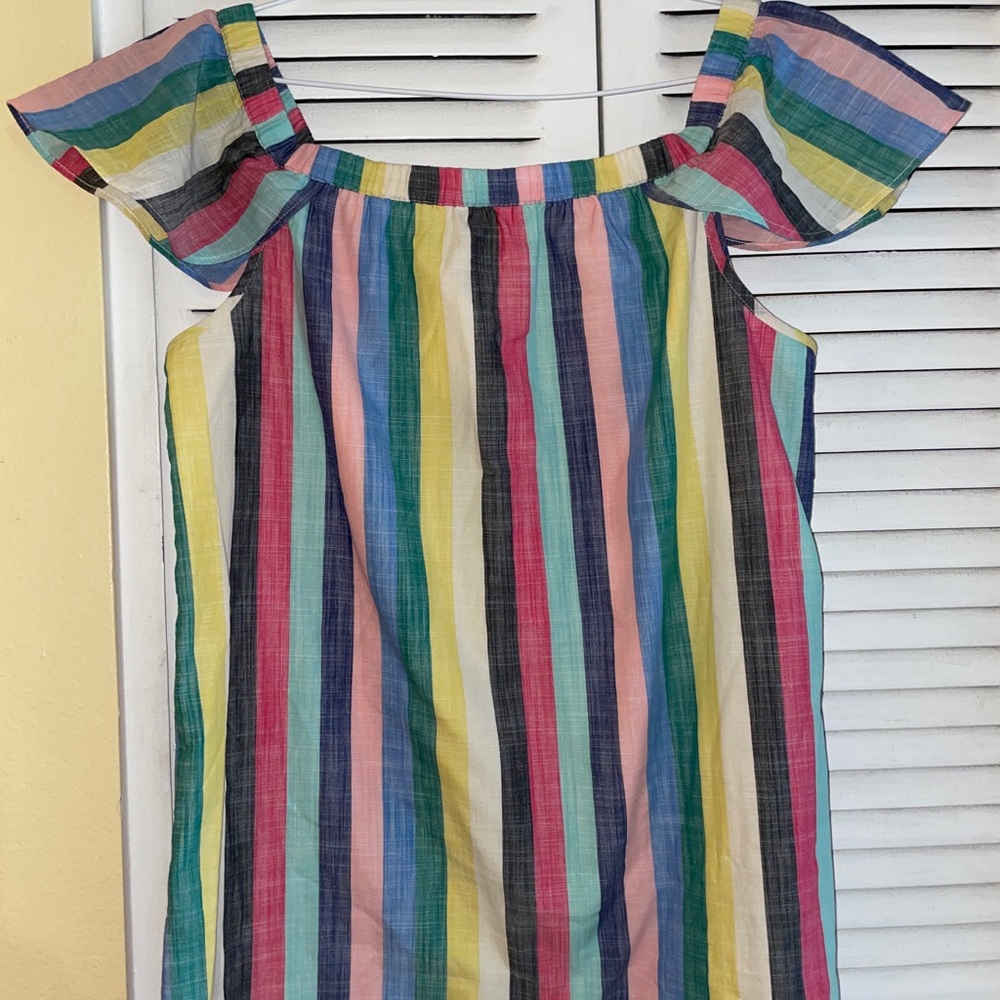 Striped J. Crew Shift Dress - Picture 5 of 7